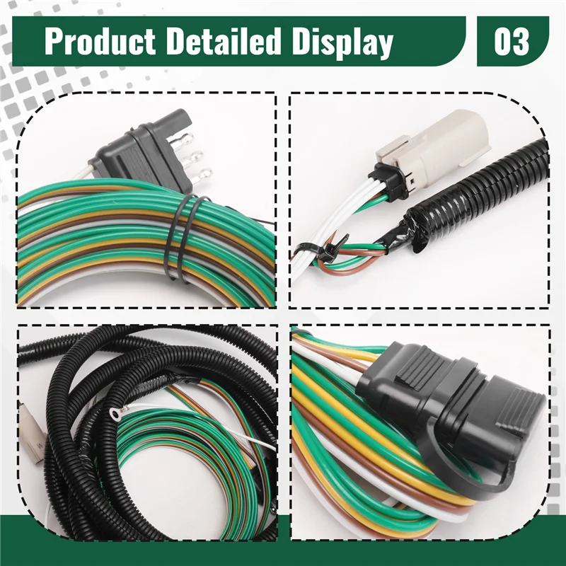 

AB96-Trailer Wiring Harness Trailer Wiring Harness For Bronco 58992 Car Parts Tractor RV Wiring Harness