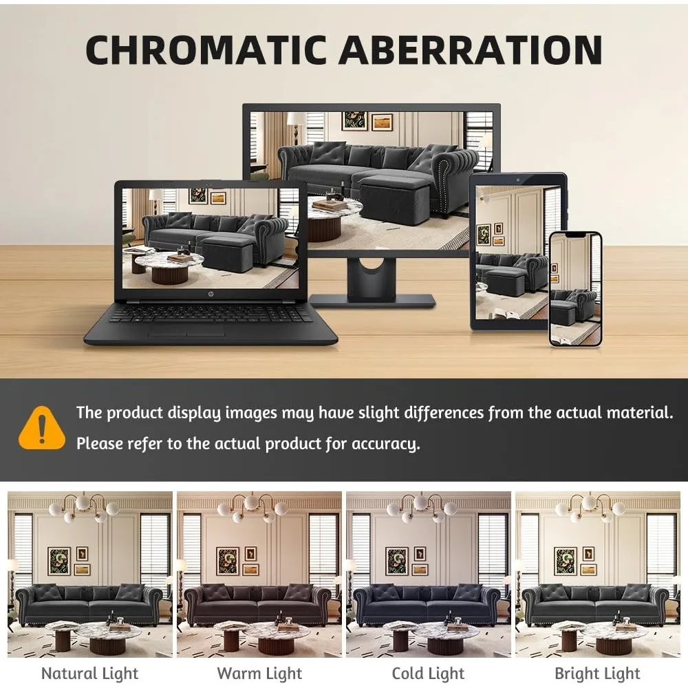 Диван-кровать-трансформер, 3-местный бархатный тафтинговый диван-кровать размера King Size с шезлонгом - выдвижной диван для удобного меха гостиной