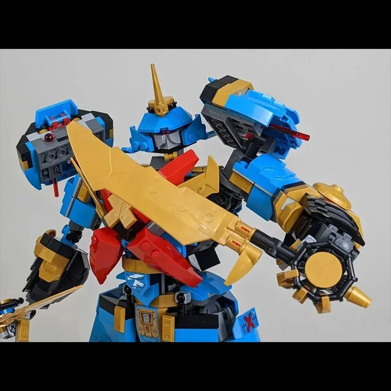 1003 قطعة من مكعبات البناء Mecha Nya's Samurai X MECH مع 8 شخصيات MOC تجميع لعبة الطوب هدية للأطفال الأولاد #5