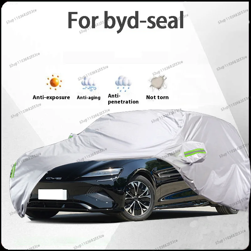 

For BYD Seal Fit Car Cover - Waterproof, Dustproof, Sunshade (UV), Snowproof | Silve Full Cover with All-Day Protection