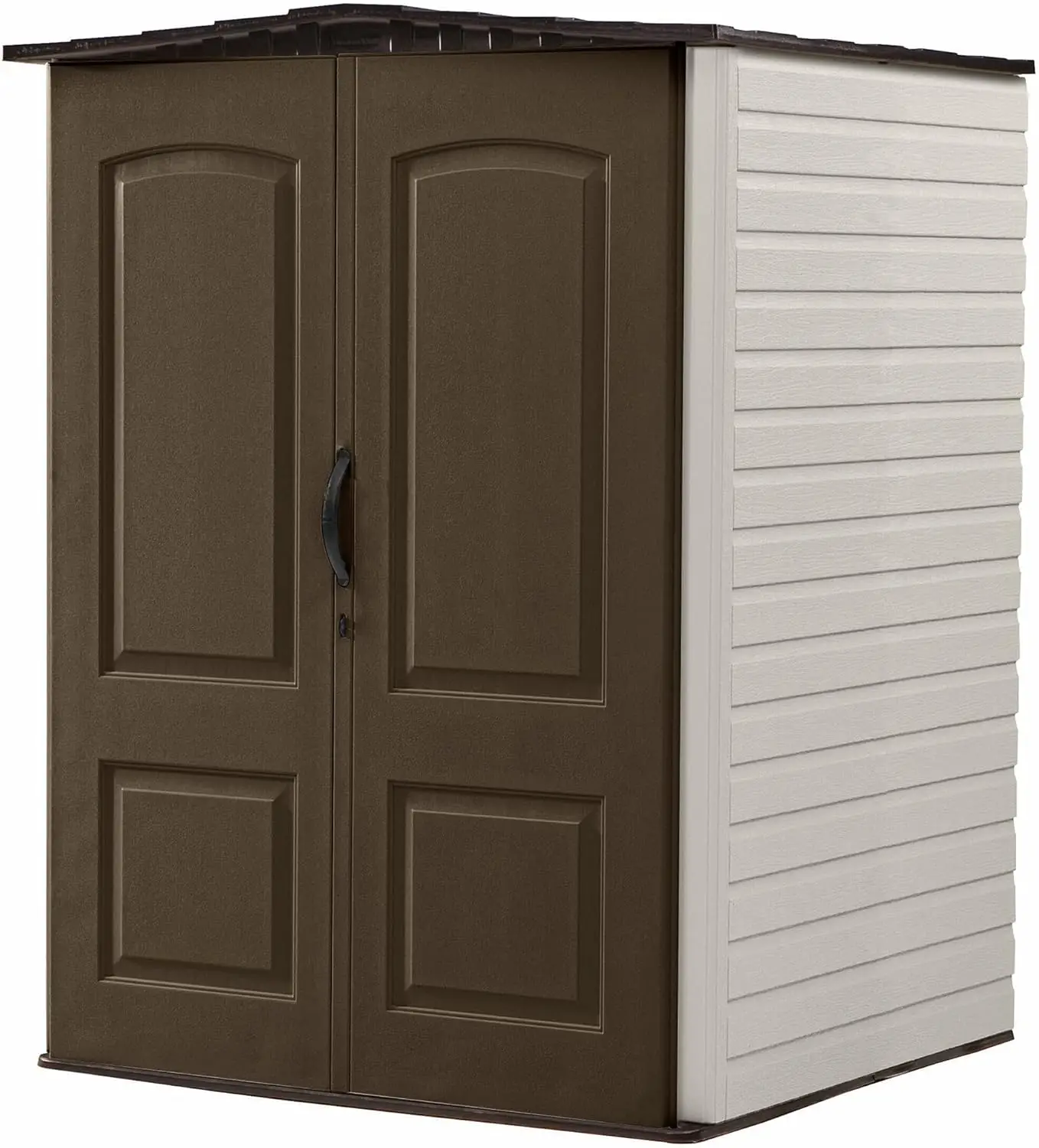 Rubbermaid Large Plastic Weatherproof Outdoor Storage Shed with Double Wall Construction for Backyard, Garden, and Patio