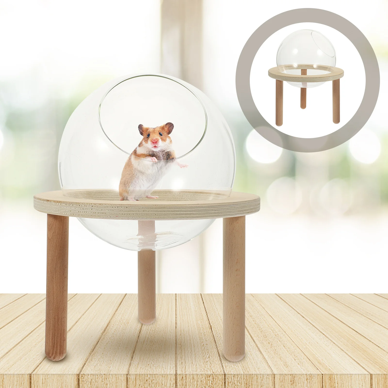 

Wear-Resistant Hamster Sand Bath Transparent Small Bathtub Detachable Design Household Hamster Bathroom Bath Supply