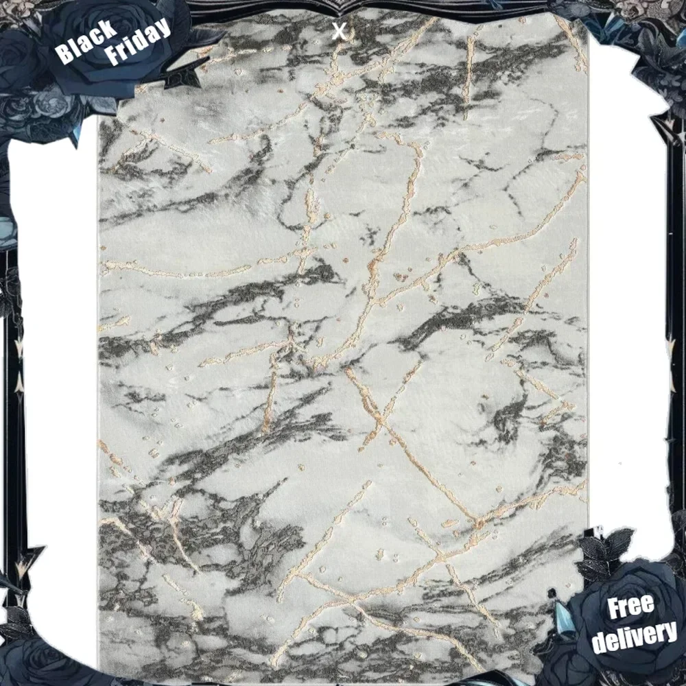 9x12 Marble Abstract Area Rug