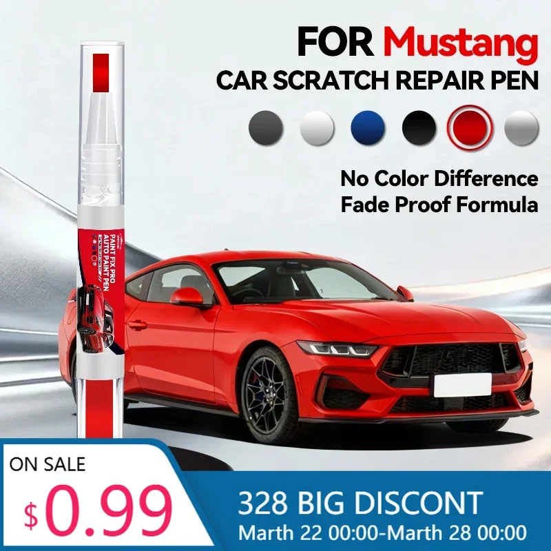 Hot Car Dedicated For Ford Mustang 1979-2025 Fox Body SN95 S197 S550 Paint Repair Pen Touch Up Scratch Remover DIY Auto Accessor