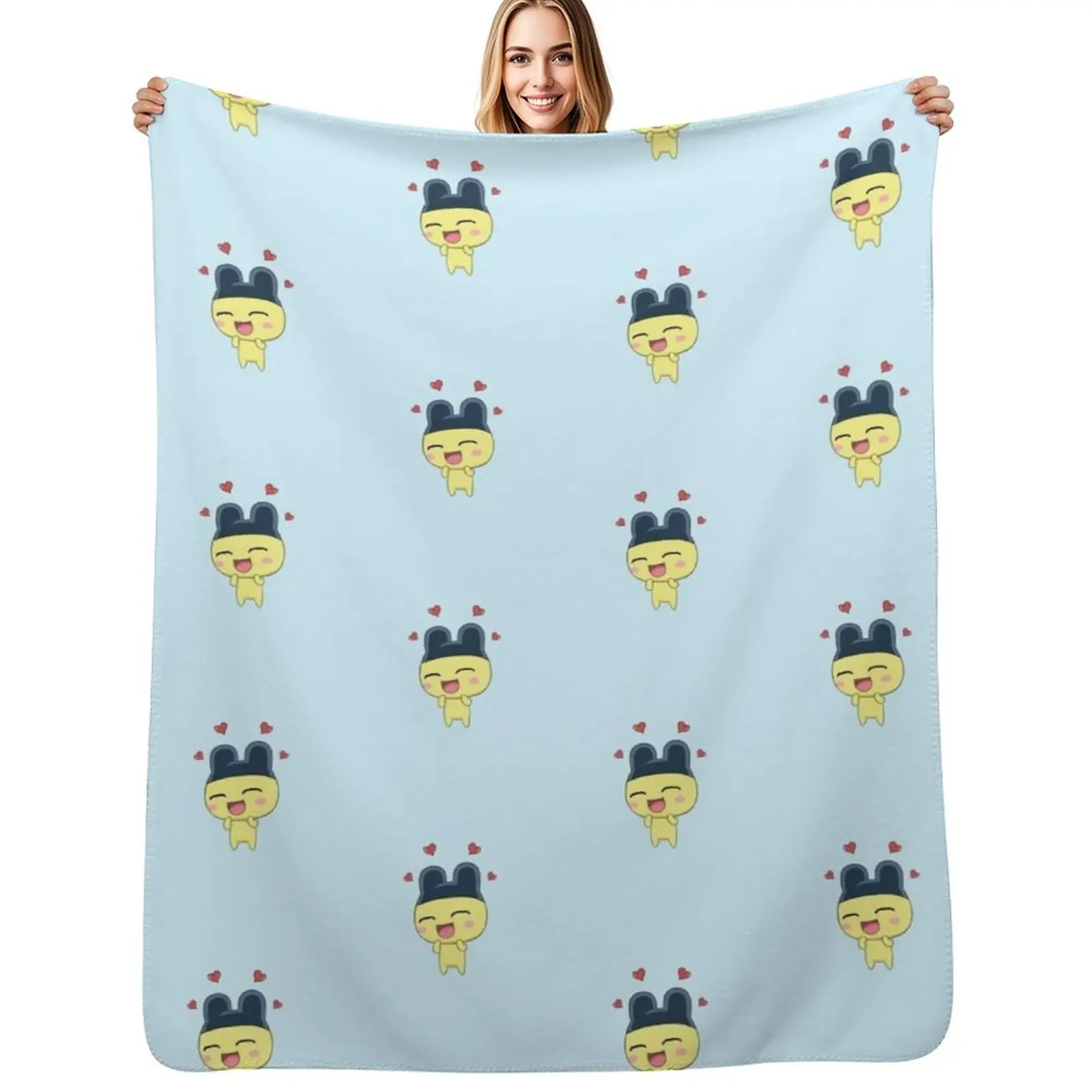 

Mametchi tamagotchi Throw Blanket Decorative Soft Throw Blanket for Couch Sofa