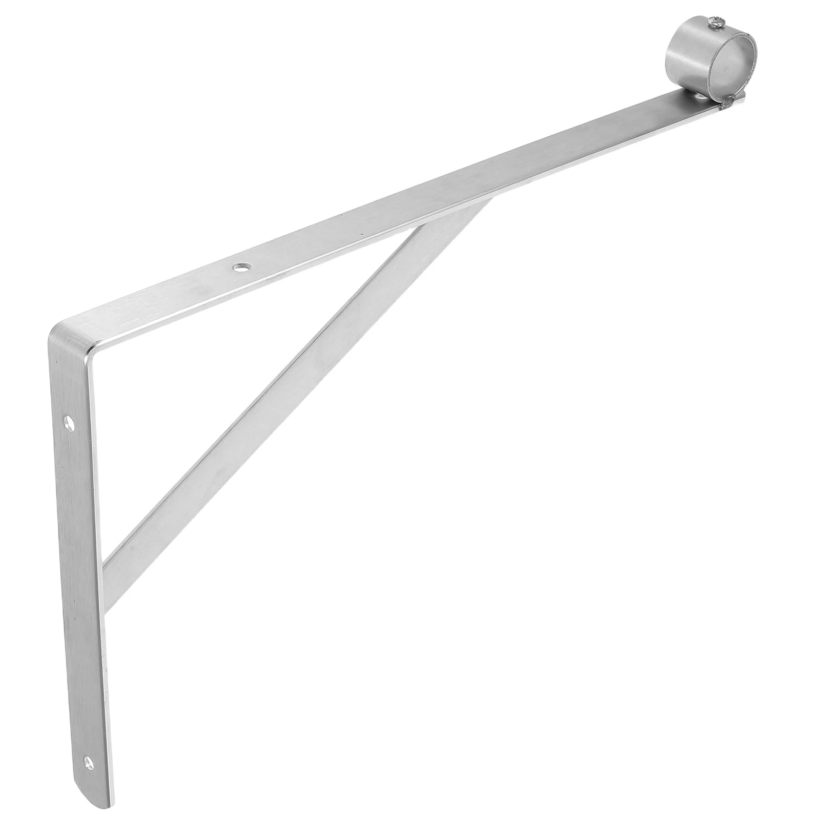 

Multifunctional Stainless Steel Closet Rod Brackets Space Saving Wall Mount Clothes Hanger Support Heavy Duty
