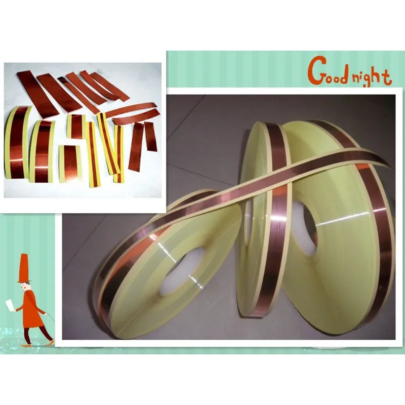 Eco Friendly Adhesive Copper Foil Soft Purple Copper Strip for Transformer Winding 1m Sample