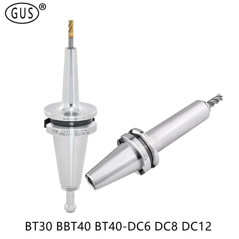 GUS BT30 BBT40 BT40 Tool Holder DC6 DC8 DC12 Collet Chuck SDC6 SDC8 SDC12 Pull Back Tool Holders CNC Lathe Milling Cutter Holder