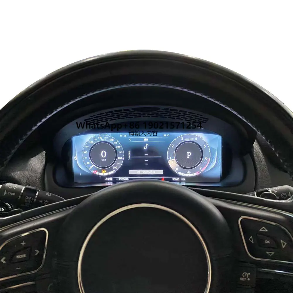 

Car Digital Cluster for Jaguar XJL Virtual Cockpit Dashboard HeadUnit Entertainment Instrument Speed Meter Screen