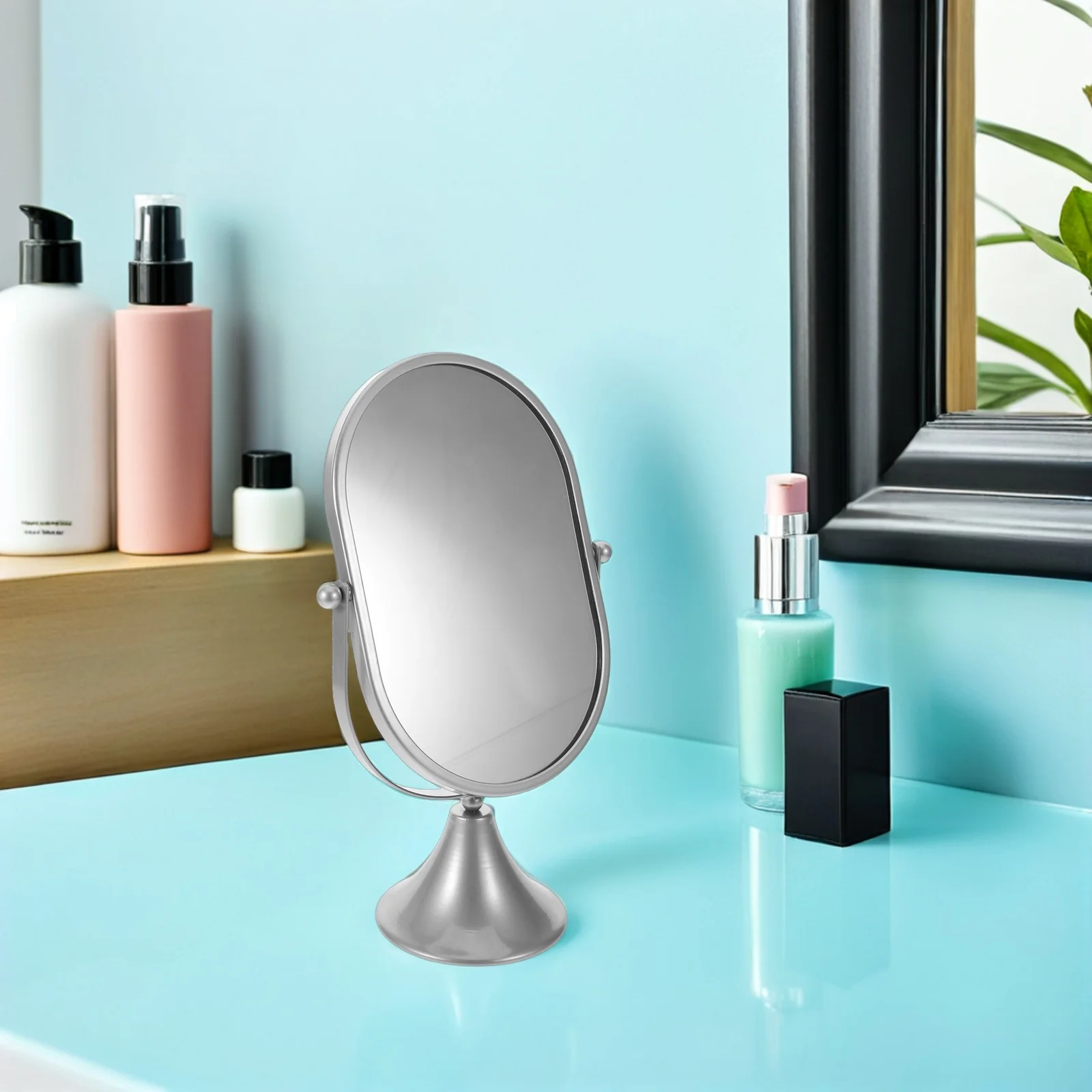 Mini Compact Mirror Portable Foldable Makeup Mirror Travel Essential Beauty Tool Trendy Reflective Surface for on-The-Go