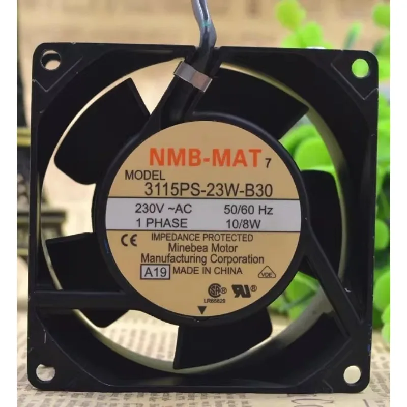 

Новый вентилятор для NMB 3115PS-23W-B30 AC230V 10/8W 8038 Высокотемпературный охлаждающий вентилятор 8 см 80*80*38 мм