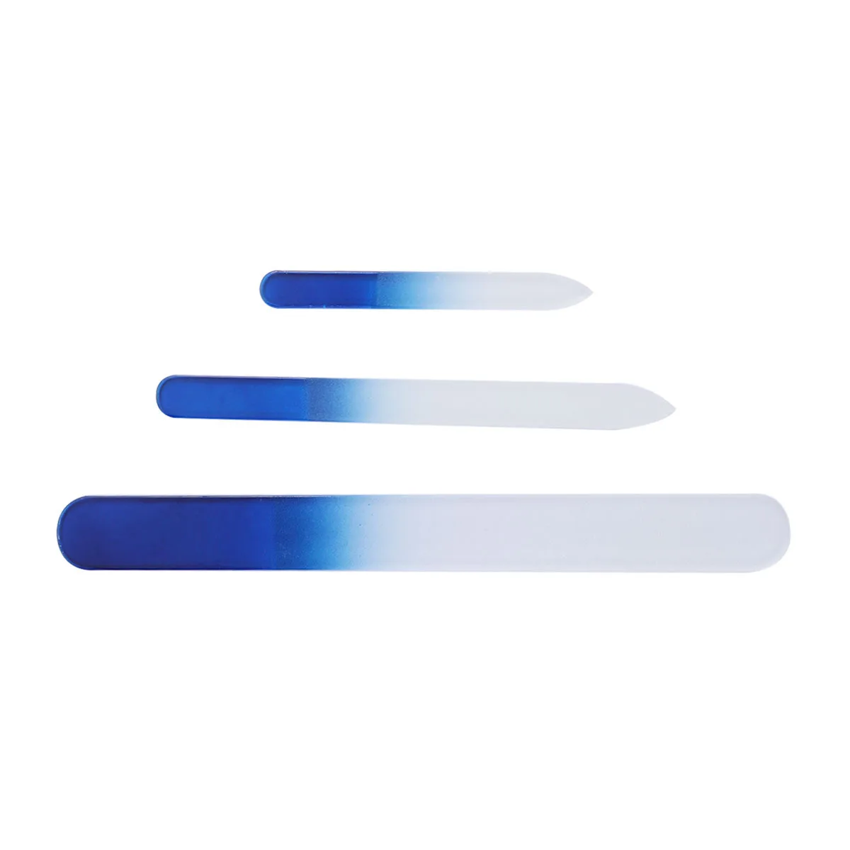 3 قطع من مبرد الأظافر الزجاجي الكريستالي، كتلة صنفرة أظافر مريحة وناعمة لعلاج ما قبل البولندية والتقليم المنزلي