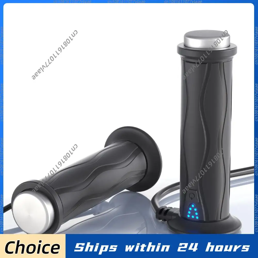 

DC 12V Motorcycle Hand Heated Grips Silicone Adjustable Hot Grip Handle Motorcycle Heating Handlebar Motorcycle Parts for Winter