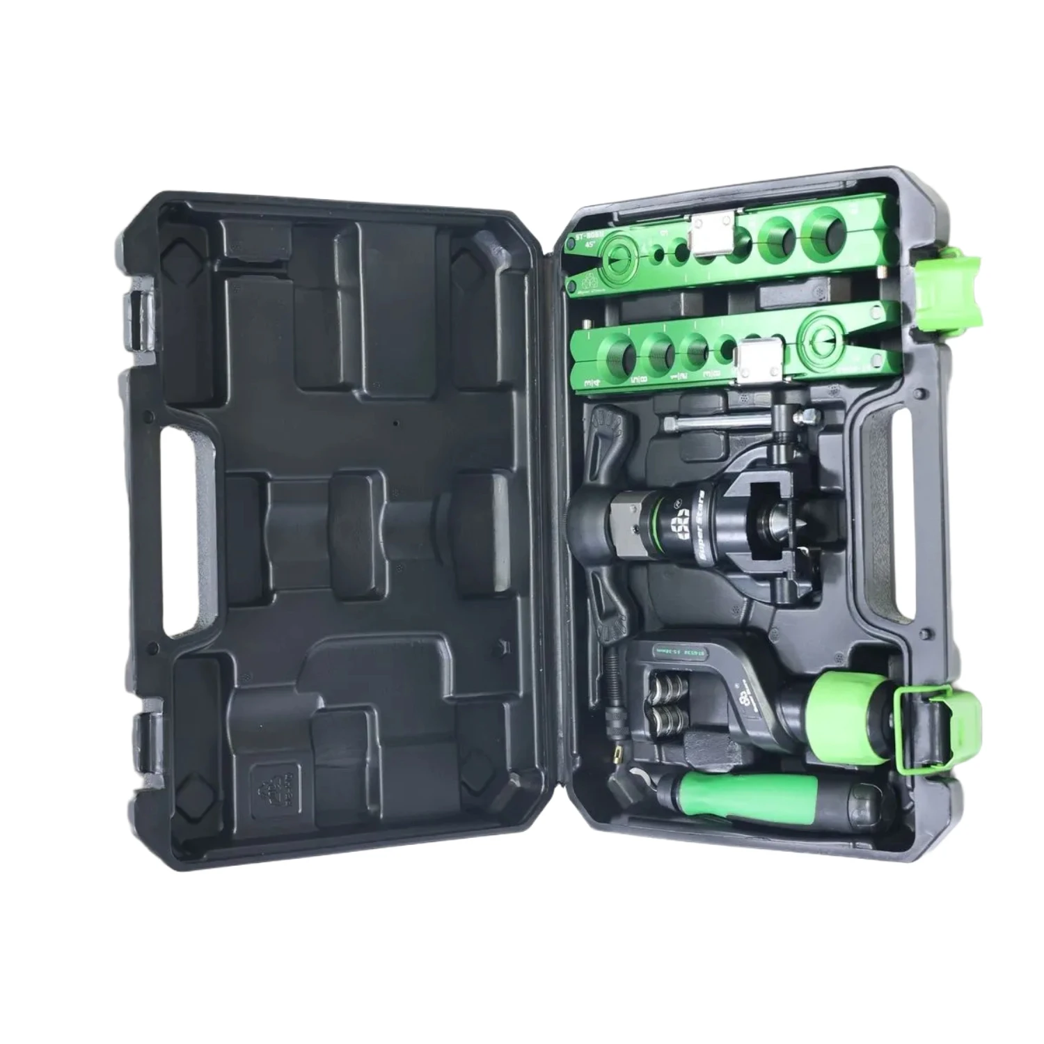 ST-R806FT-L Espansore per tubi eccentrico Strumento di svasatura a cricchetto elettrico manuale a doppia modalità per tubi in rame HVAC