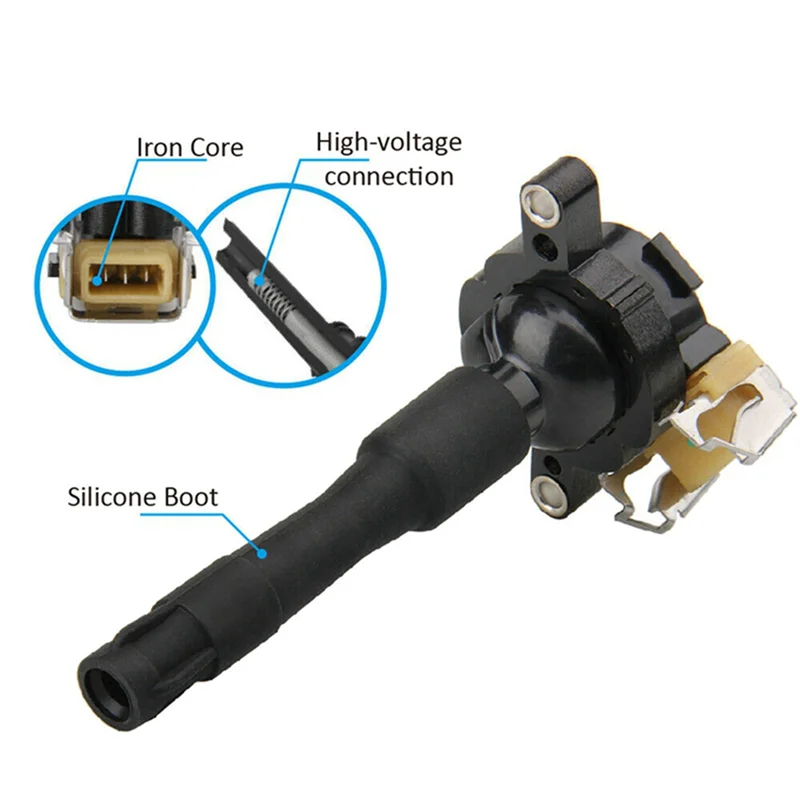 

4X New Ignition Coil 12131748018 1227030081 For BMW E38 E39 E31 X5 540I 750IL 4.4 4.6 12131703227 12131703228