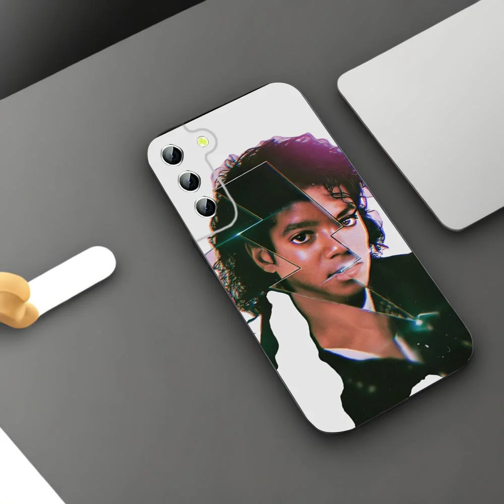 M-Michael Jackson Legendary Singer Phone Case For Samsung Galaxy A52 A12 A51 S21Edge S22ULTRA S23 S20LITE Plus Ultra Black Cover