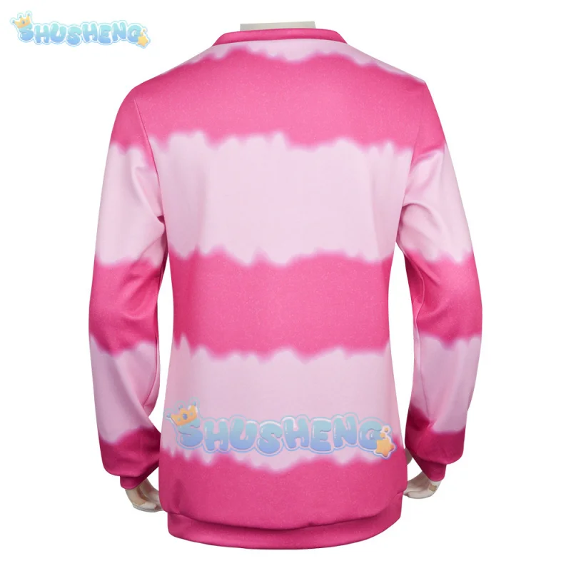 Anime KPop Demon Hunters Saja Boys Baby Saja Costume Cosplay Uniforme a maniche lunghe a righe rosa Festa di Halloween per donne Uomini