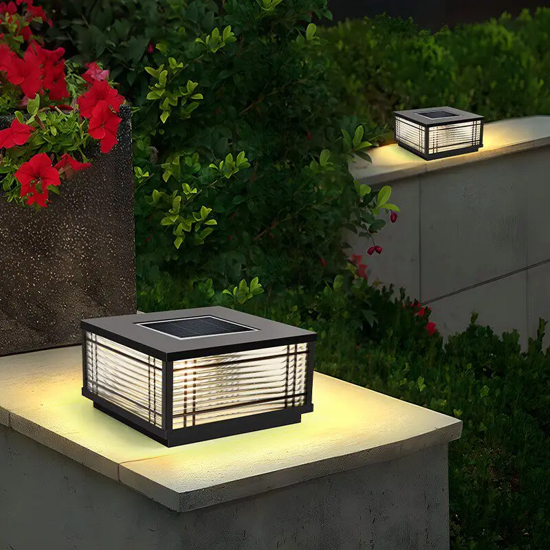 

Solar stigma l Super bright door head Outdoor garden light Waterproof villa door wall Electric pillar