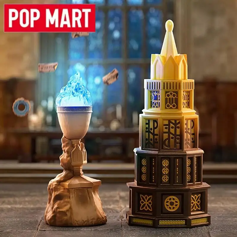 POPMART هاري بوتر وكأس النار سلسلة صندوق أعمى اللعب تخمين حقيبة صندوق غامض دمية لطيف أنيمي الشكل الحلي هدية