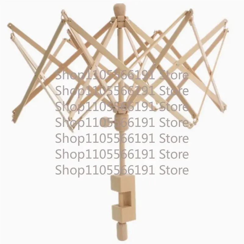 Umbrella Shape Wooden Swift Yarn Thread Fiber String Wool Holder Hand Knitting Craft Tools For Patchwork DIY Accessories
