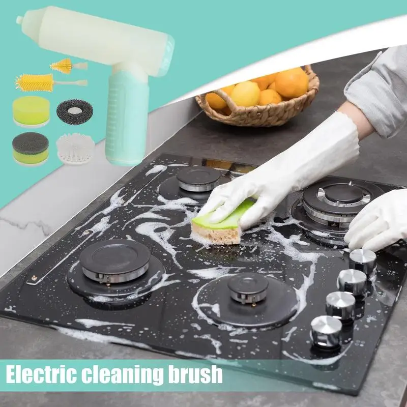 Electric Scrub Brush Rechargeable Floor Scrubber Handheld Automatic Cup Washing Brush For Baby Bottles Sink Shower Window