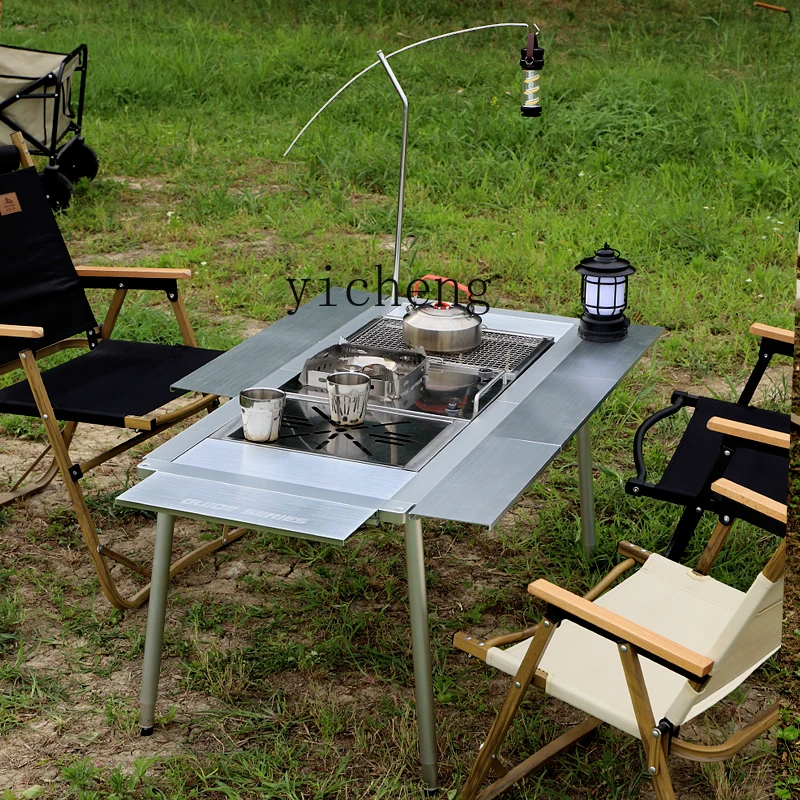 outdoor camping table lifting module table tea table can be combined kitchen