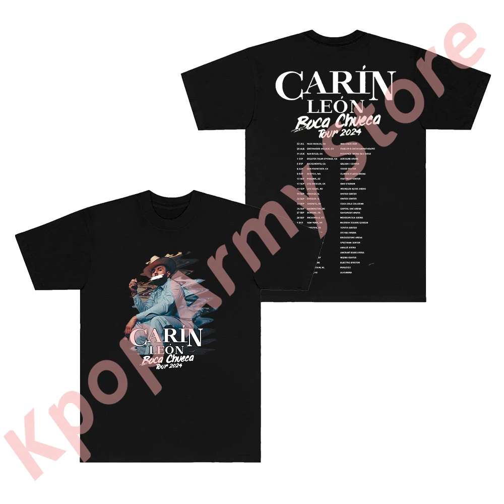 Carin Leon Boca Chueca Tour Merch T-shirts New Logo Tee Women Men Fashion Casual Crewneck Short Sleeve