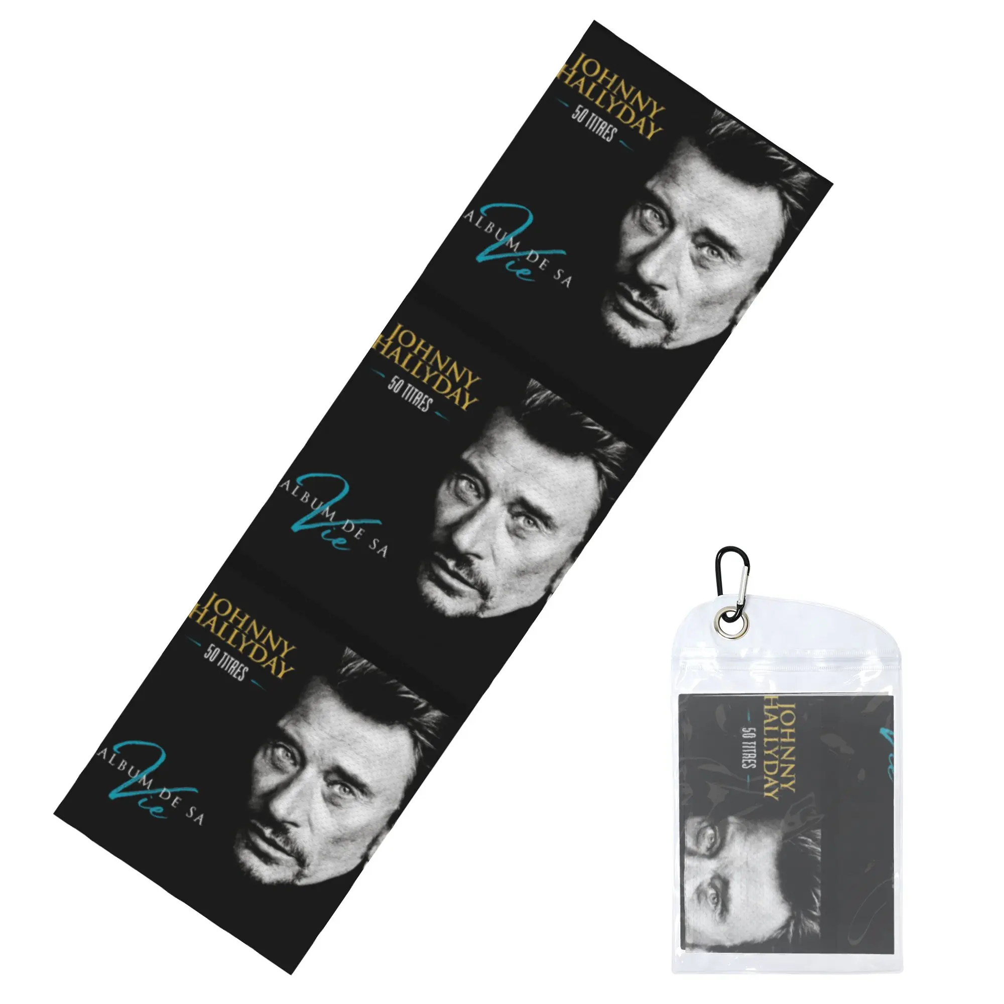 Johnny Hallyday French Rock Singer Cold Exercise Towel  Yoga And Fitness Running Activities Travelling Swimming Camping Towels