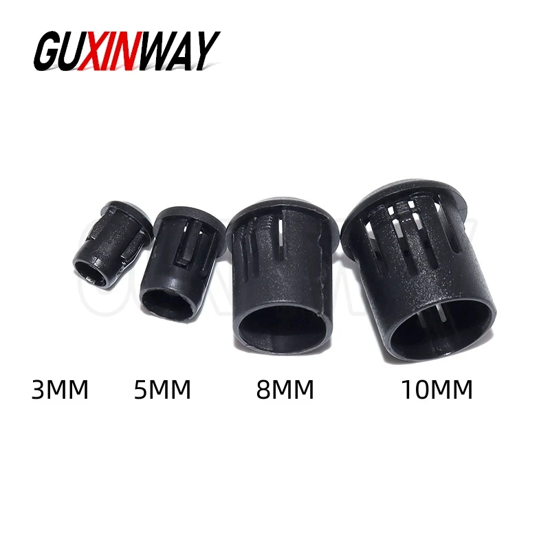 10pcs Black Plastic Lamp Bases LED Diode 3mm/5mm/8mm/10mm Holder Black Clip Bezel Socket Mount DIY Light Emitting Diode