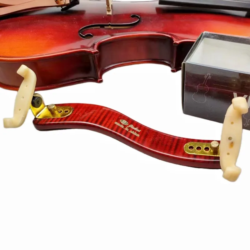 Adjustable Maple Wood Violin Shoulder Rest 4/4 3/4 Fiddle, Durable Support for Violinists