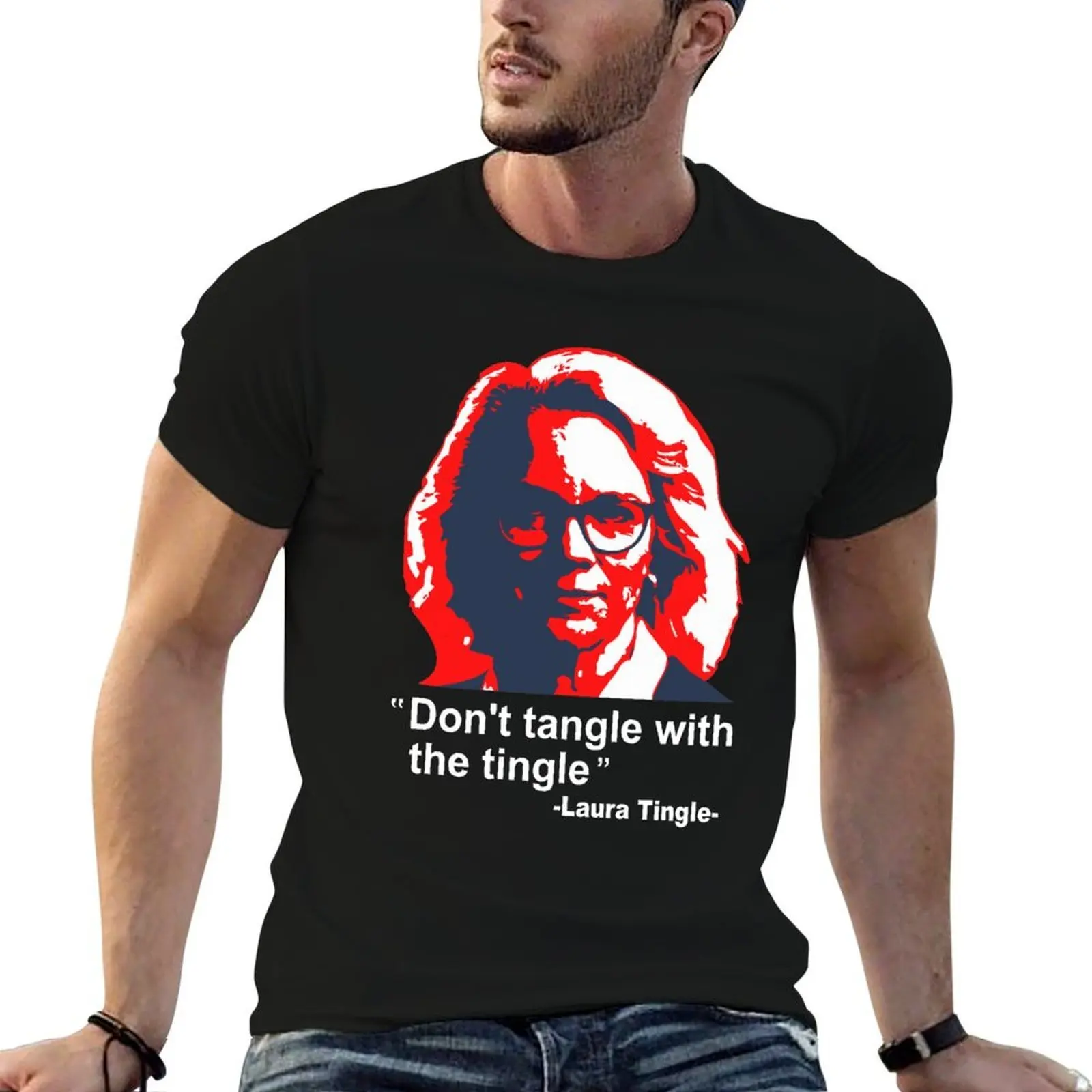 Laura Tingle Don't Tangle With The Tingle T-Shirt black cotton t-shirt plain for man package t shirt man plain T-Shirt