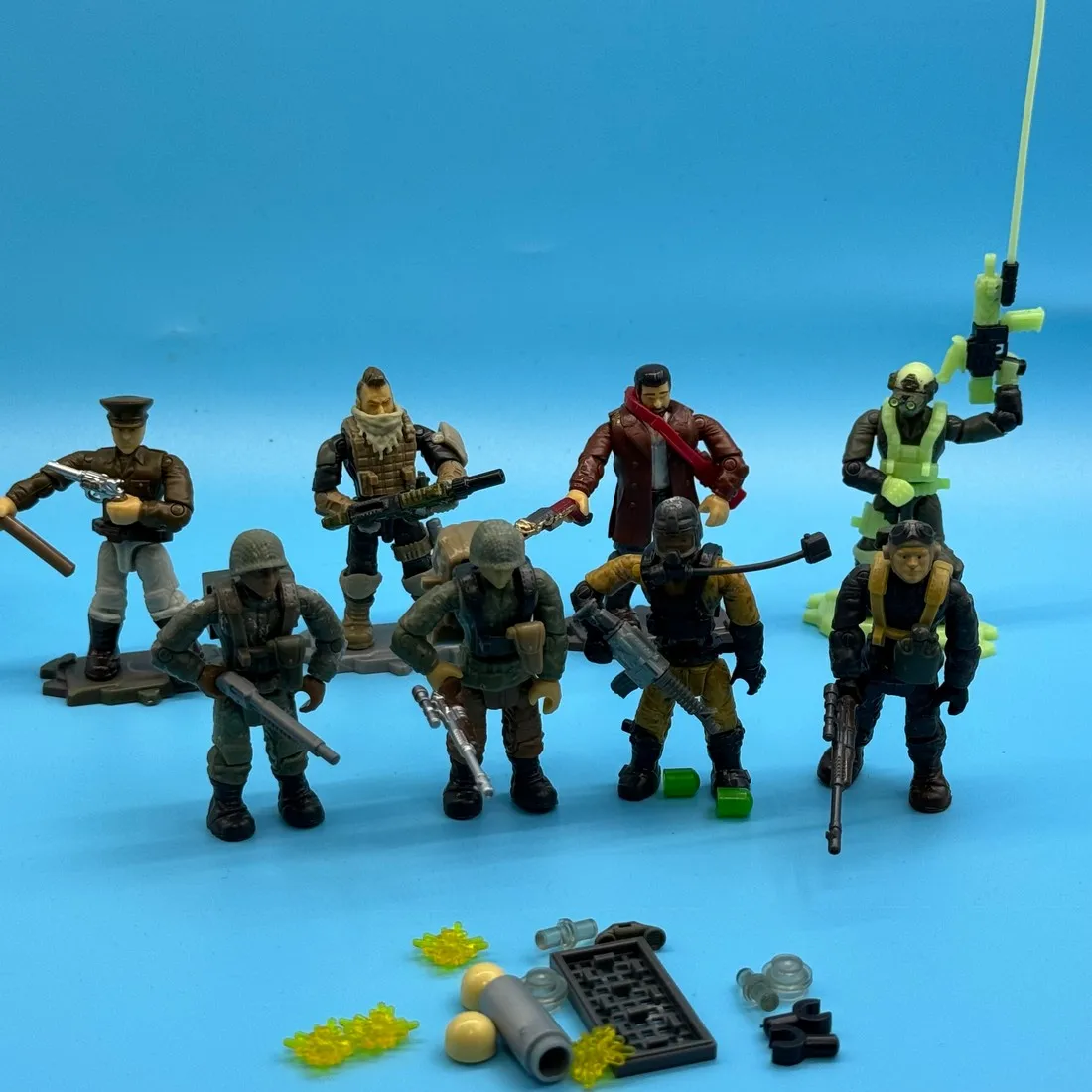 Mega builx Call of Duty COD WWII UNSC Shadow Soldier Jungle Hazmat Tech Soldier Urban Diego Officer Army Micro Figures Toys