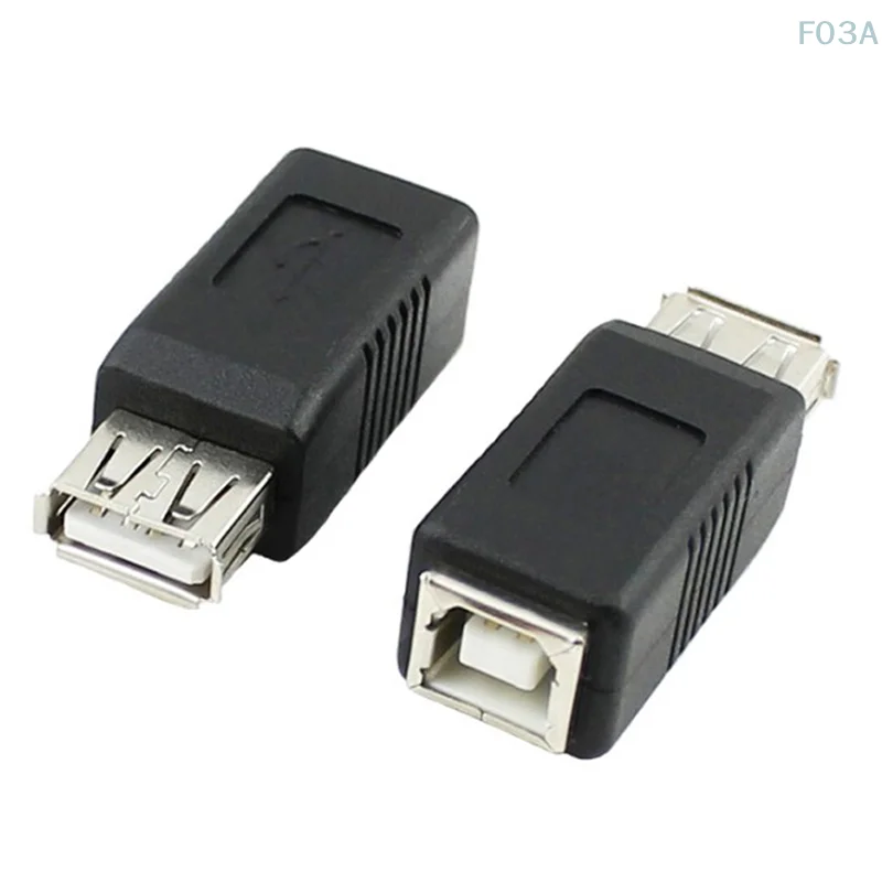 USB Type A Female to Printer Scanner Type B Female Adapter Adaptor Converter