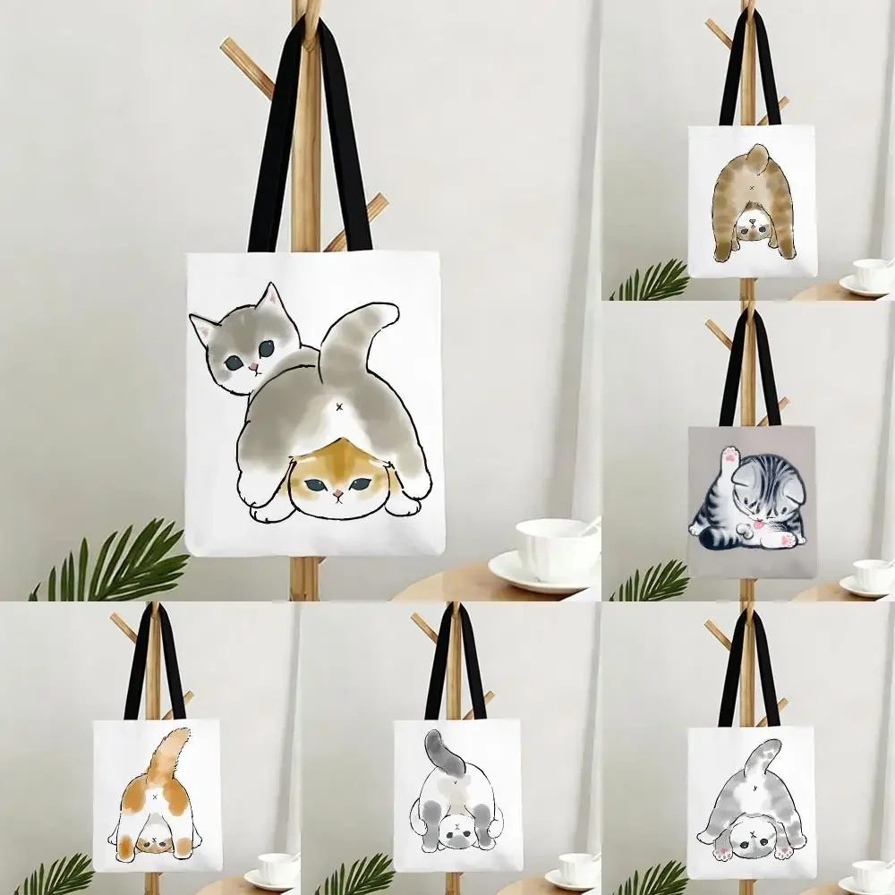 animal pet C-Cat Storage Bags Bags Series Print Bag Lightweight Shoulder Daily Shopping Bags