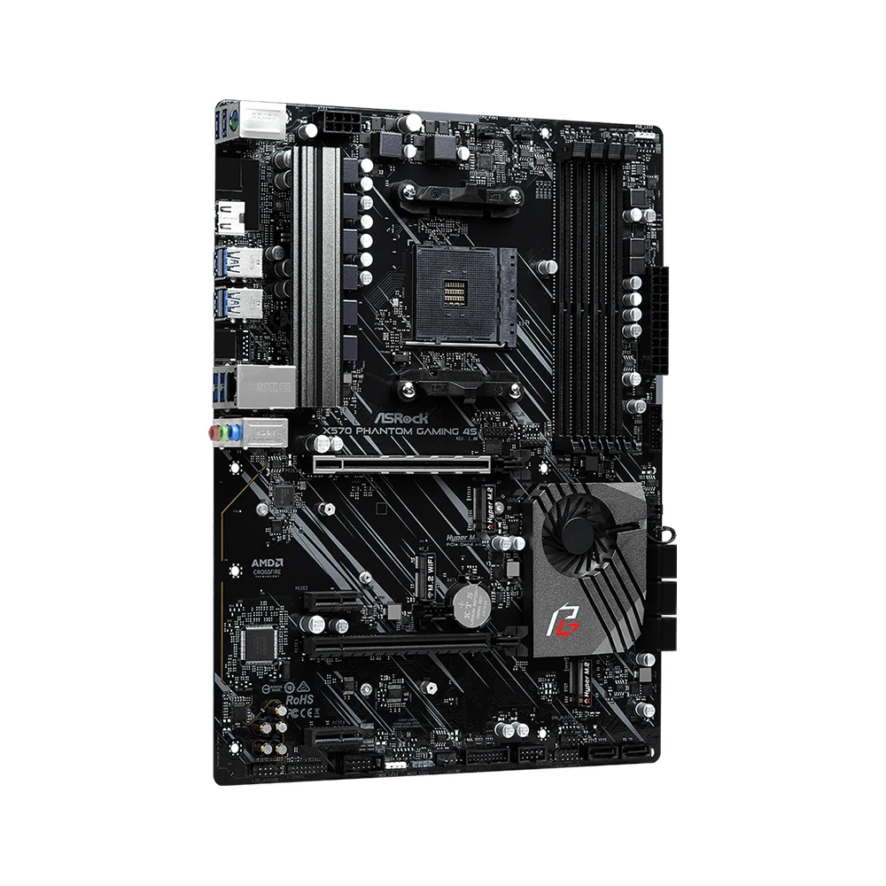 ASRock X570 Phantom Gaming 4S Motherboard AM4 Socket DDR4 4066MHz NVME M.2 PCIe 4.0 Supports Ryzen 5 5600 5600G R7 5700X3D CPU