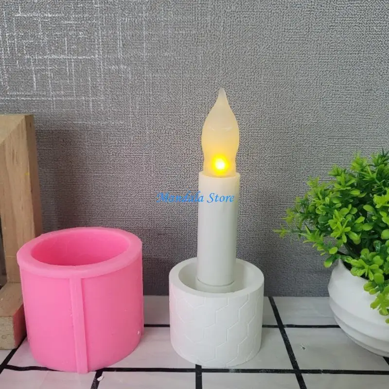 

U2JC DIY Castings Molds Delicate Silicone Crafts 3D Candlestick Pendants Molds