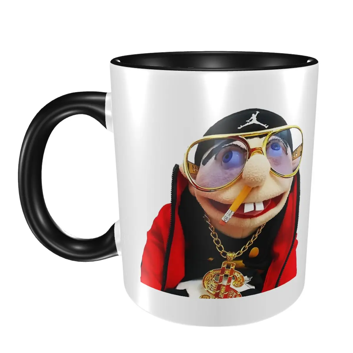 

SML Rapper Jeffy Mug Funny Ceramic Coffee Cups Tea Mugs Milk Cup Drinkware Gifts for Friends
