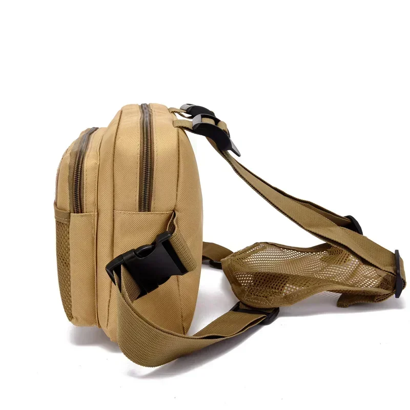 Bolso táctico tipo chaleco, bolso de pecho estilo streetwear, bolso portátil de moda Oxford para exteriores, bolsos multibolsillos impermeables para correr, bolso bandolera de viaje.