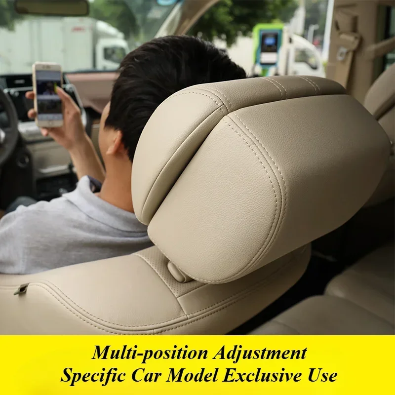 Car Headrest Neck Support Seat Soft Neck Pillow Memory Foam Headrest Replacement InteriorModification for 2010-2019 Toyota Prado