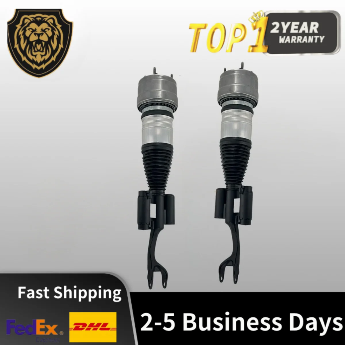 

Pair Front Air Shock struts For Mercedes Benz W253 GLC300 350 43 63 AMG 4Matic 2016-2022 A2533207200 A2533200338 A2433200338