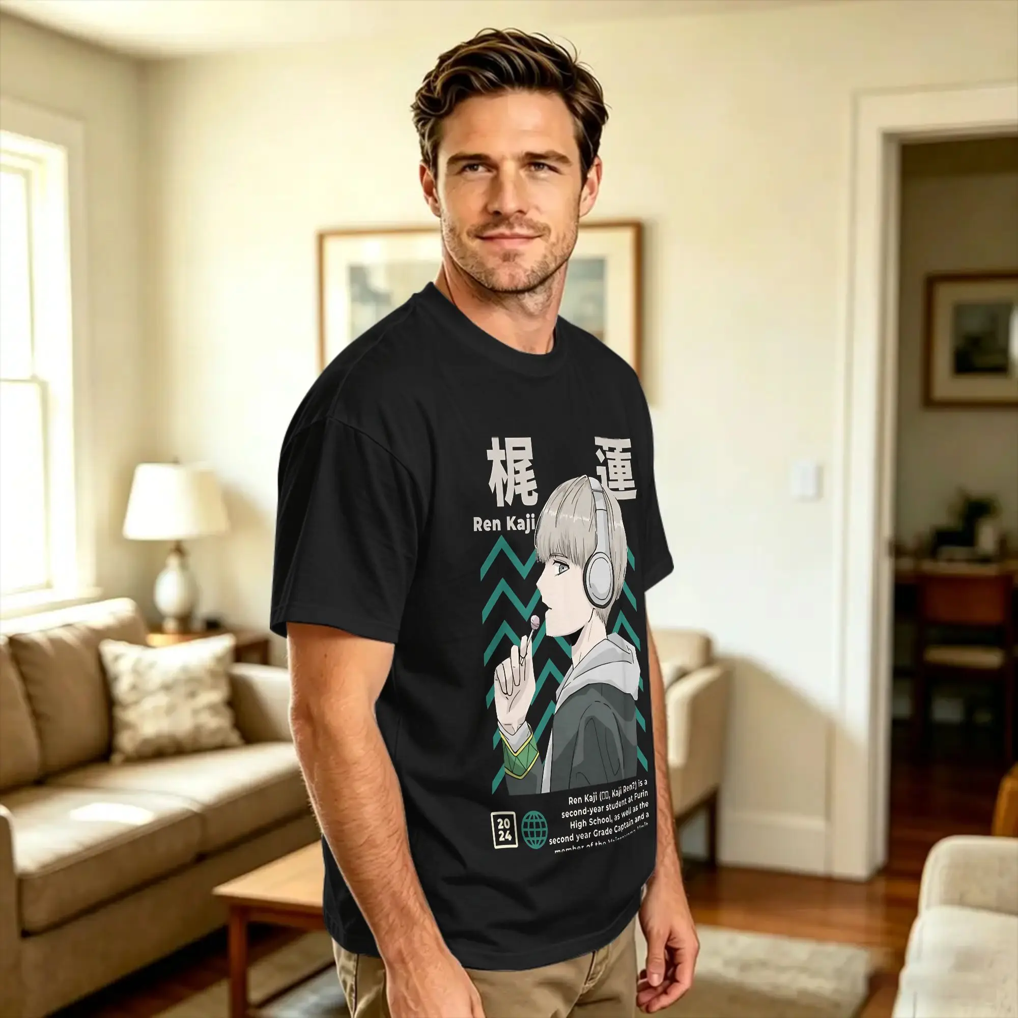 Streetwear T-Shirt Anime Winds Breakers Ren Kaji Pure Cotton T Shirts  Novelty Tshirt for Men Summer Aesthetic Short Sleeve Tops