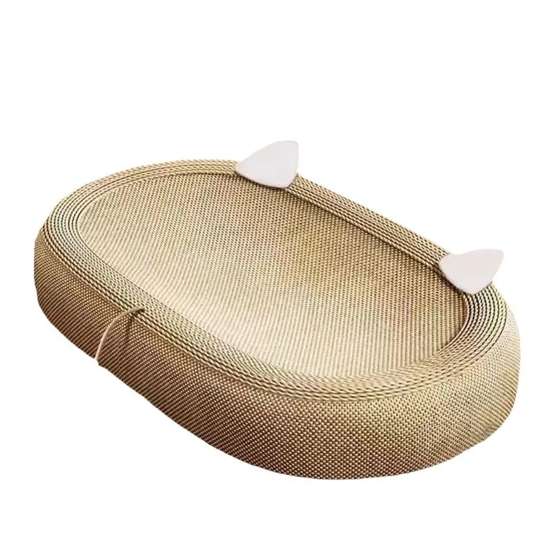 Large Integrated Sisal Rope Cat Scratcher Bed Non Shed Durable Anti-scratch Cat Nail Grinding Nest