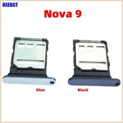 For Huawei Nova 9 Nova9 Dual SIM Card Tray Slot Holder Adapter Socket Smartphone Repair Parts