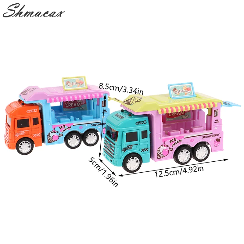 Jouet de modèle de voiture de crème glacée pour enfants, chariot de bonbons, jeu de cerveau de maison, cadeau pour enfants, 1PC