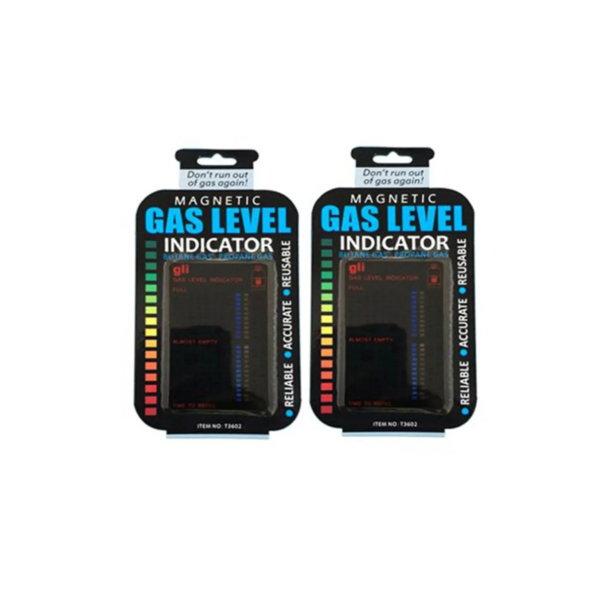 

A22I 2pcs Practical Propane Fuel Gas Tank Level Indicator Magnetic Gauge Caravan Bottle Temperature Measuring Stick