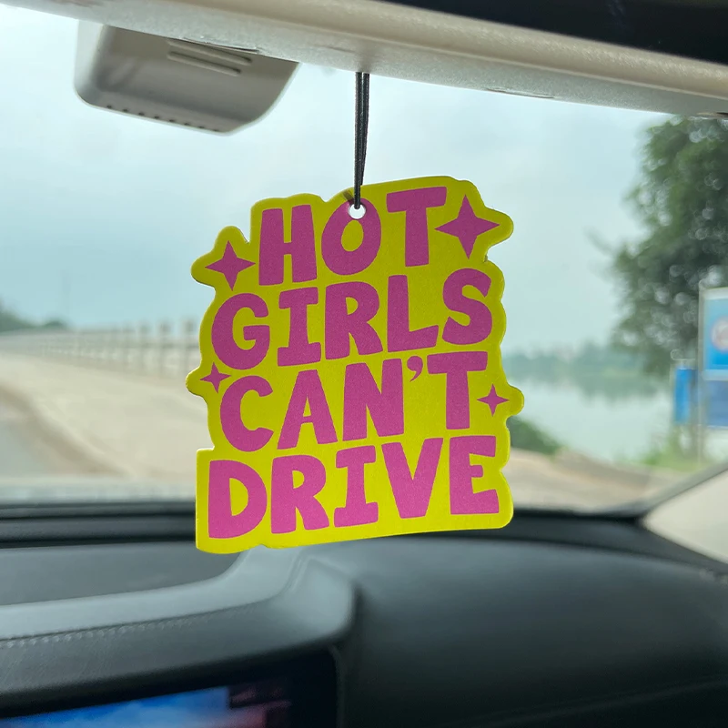 Hot Girl will not drive pink funny funny funny funny pendant car incense car perfume perfume lasting fragrance pendant air out
