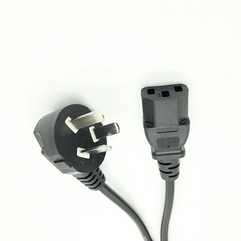 1PCS Pure copper computer power supply Host monitor printer Electric cooker electric kettle three holes 1.8 power cord