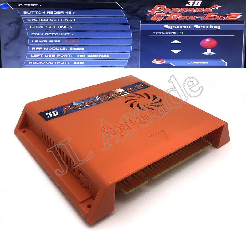 جديد 3D لعبة مربع GBOX-EX2 4300 في 1 مجلس الممرات خرطوشة ثواب صلاة الجماعة PCB 720P VGA HDMI باندورا لعبة فيديو دعم USB تحكم