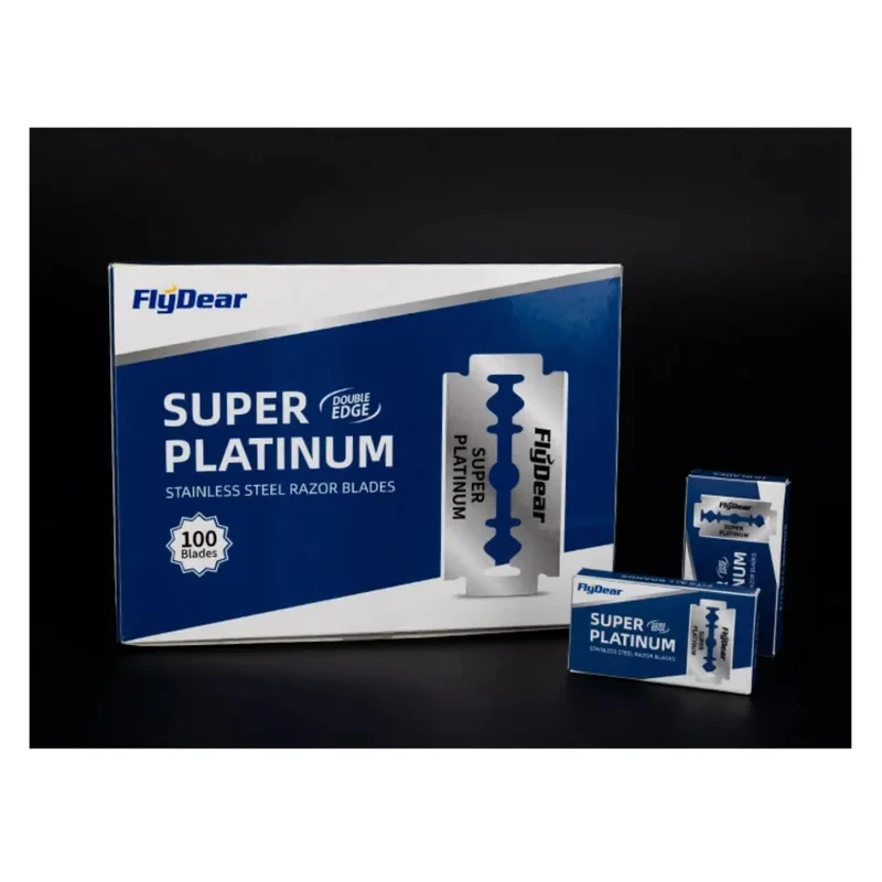 10/20/30/40/50/60 شفرات مواد من الستانليس ستيل شفرة حلاقة متينة بحافة مزدوجة شفرات آمنة من الفولاذ المقاوم للصدأ #2