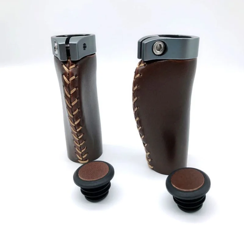 

Real Leather Handlebar Grips for Brompton Bicycle Bicycle Cycling Handbar Cover